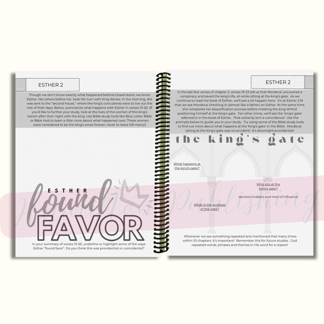 Esther Bible Study Journal (Spiral) – Hamilton Publishing