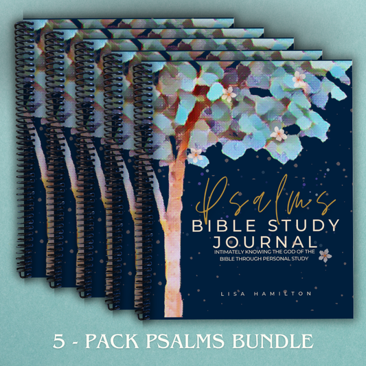 Complete Psalms Bible Study Journal, 5-pack of journals
