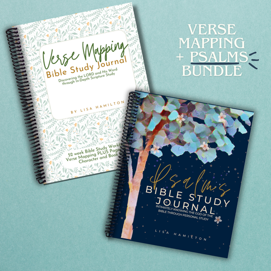 Complete Psalms Bible Study Journal and Verse Mapping Journal study bundle