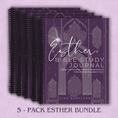 Load image into Gallery viewer, Esther Bible Study Journal, 5-pack of spiral-bound journals
