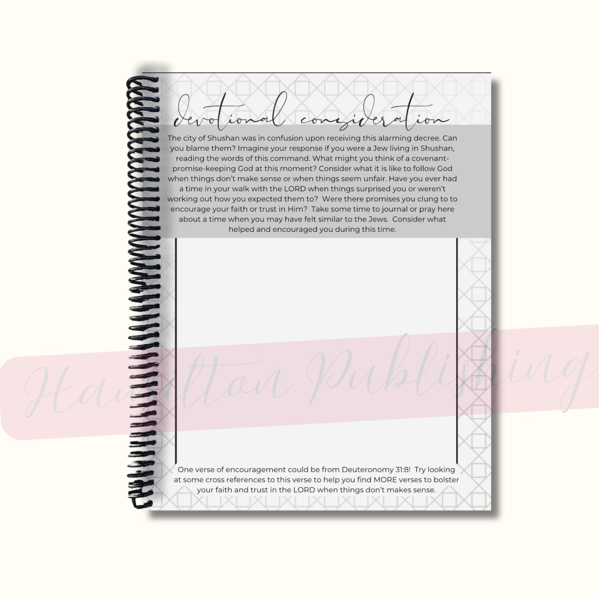 Esther Bible Study Journal (Spiral) – Hamilton Publishing