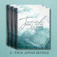 Load image into Gallery viewer, Jonah Bible Study Journal, 3-pack of spiral-bound journals
