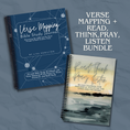 Load image into Gallery viewer, Verse Mapping Bible Study Journal, Constellation Edition, with the Read, Think, Pray, Listen 90-day journal, the optional cover swap for this bundle
