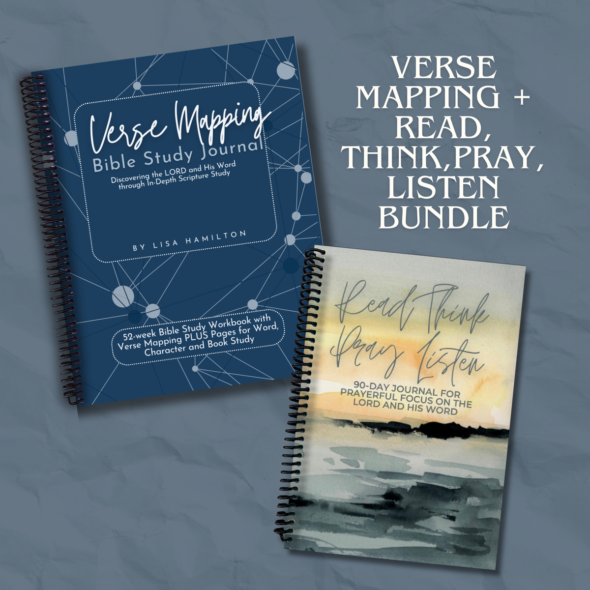 Verse Mapping Bible Study Journal, Constellation Edition, with the Read, Think, Pray, Listen 90-day journal, the optional cover swap for this bundle