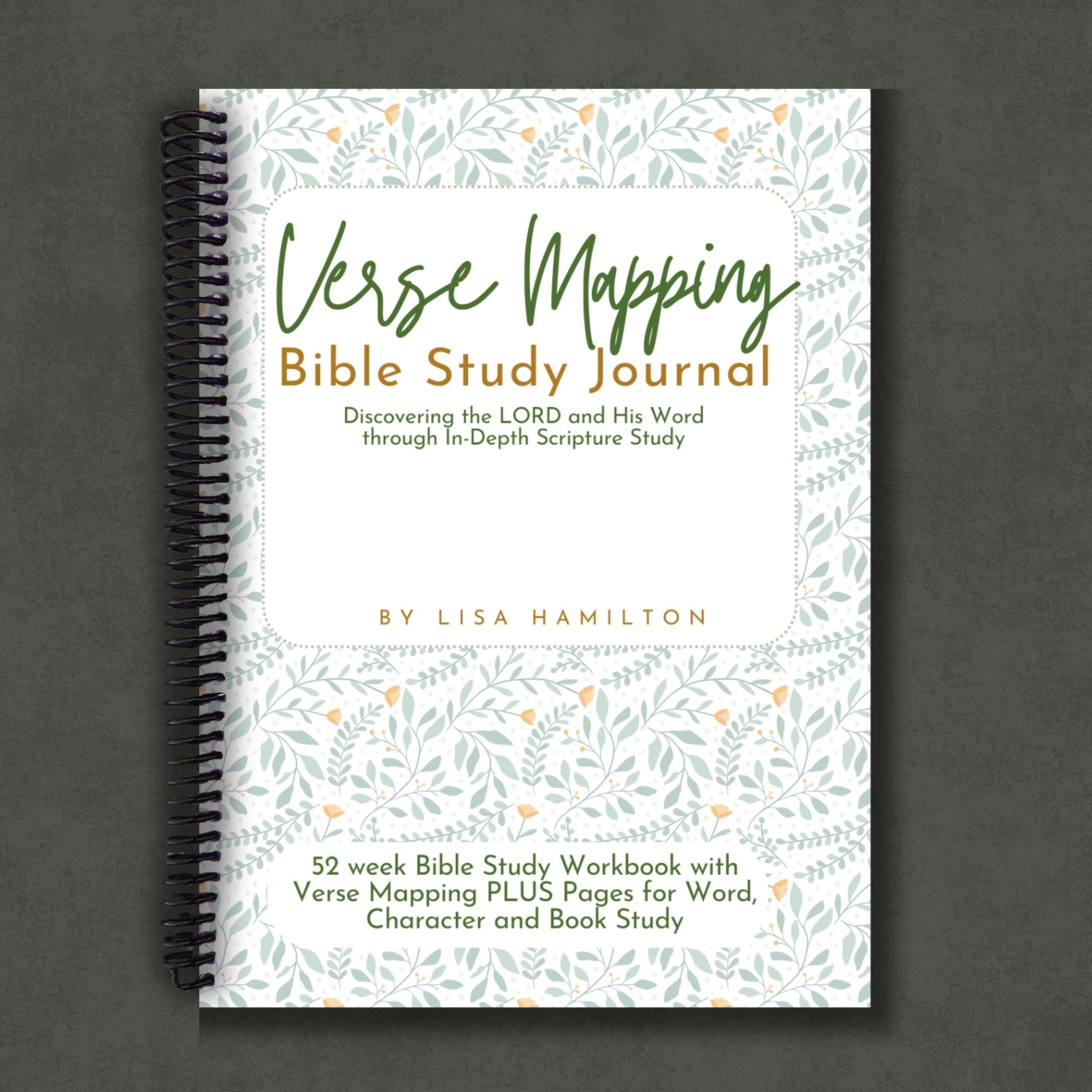 Verse Mapping Bible Study Journal (Garden Edition, Spiral-Bound)