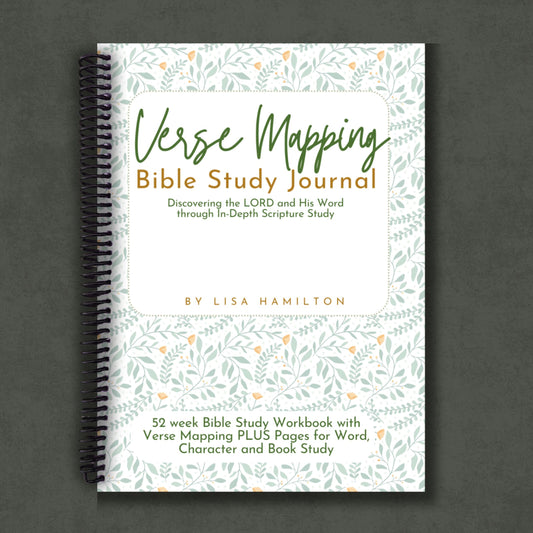 Verse Mapping Bible Study Journal (Garden Edition, Spiral-Bound)