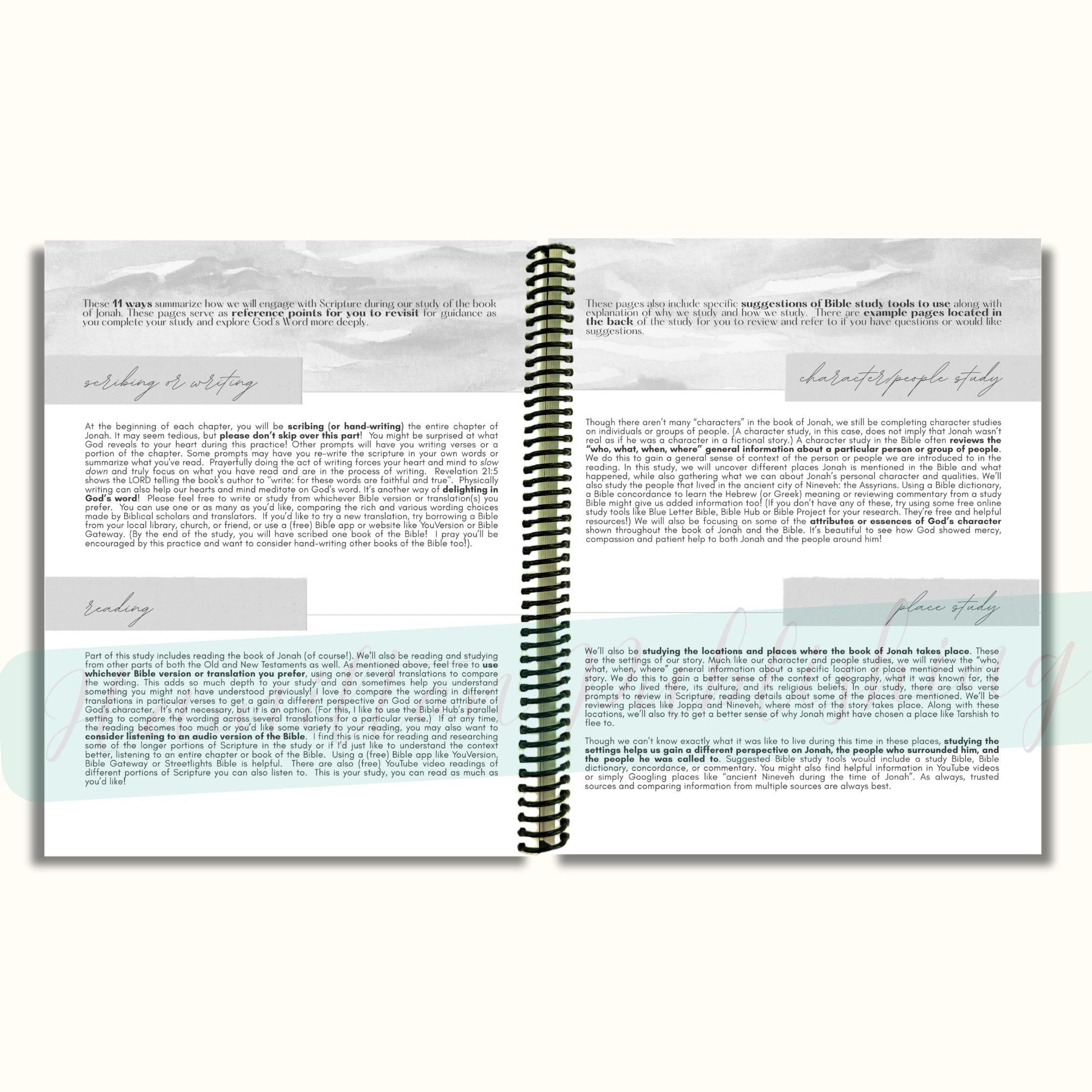 Jonah Bible Study Journal (Spiral-Bound)