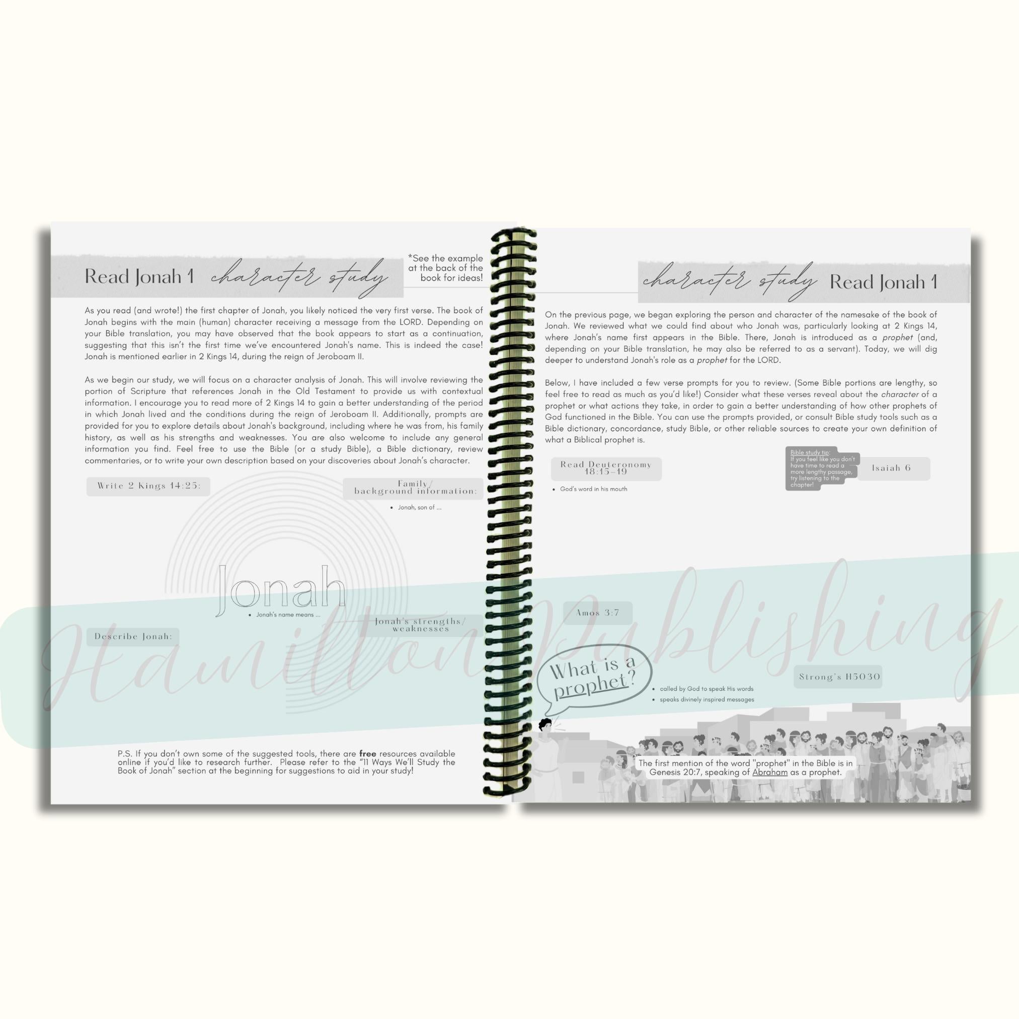Jonah Bible Study Journal (Spiral-Bound)