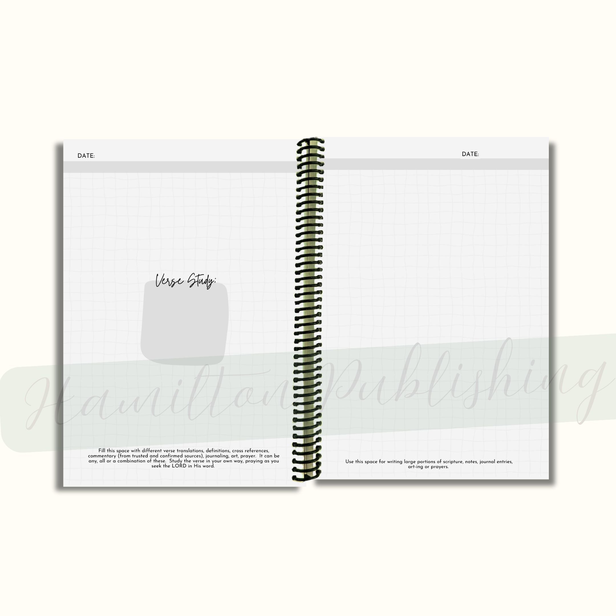Verse Mapping Bible Study Journal (Garden Edition, Spiral-Bound)