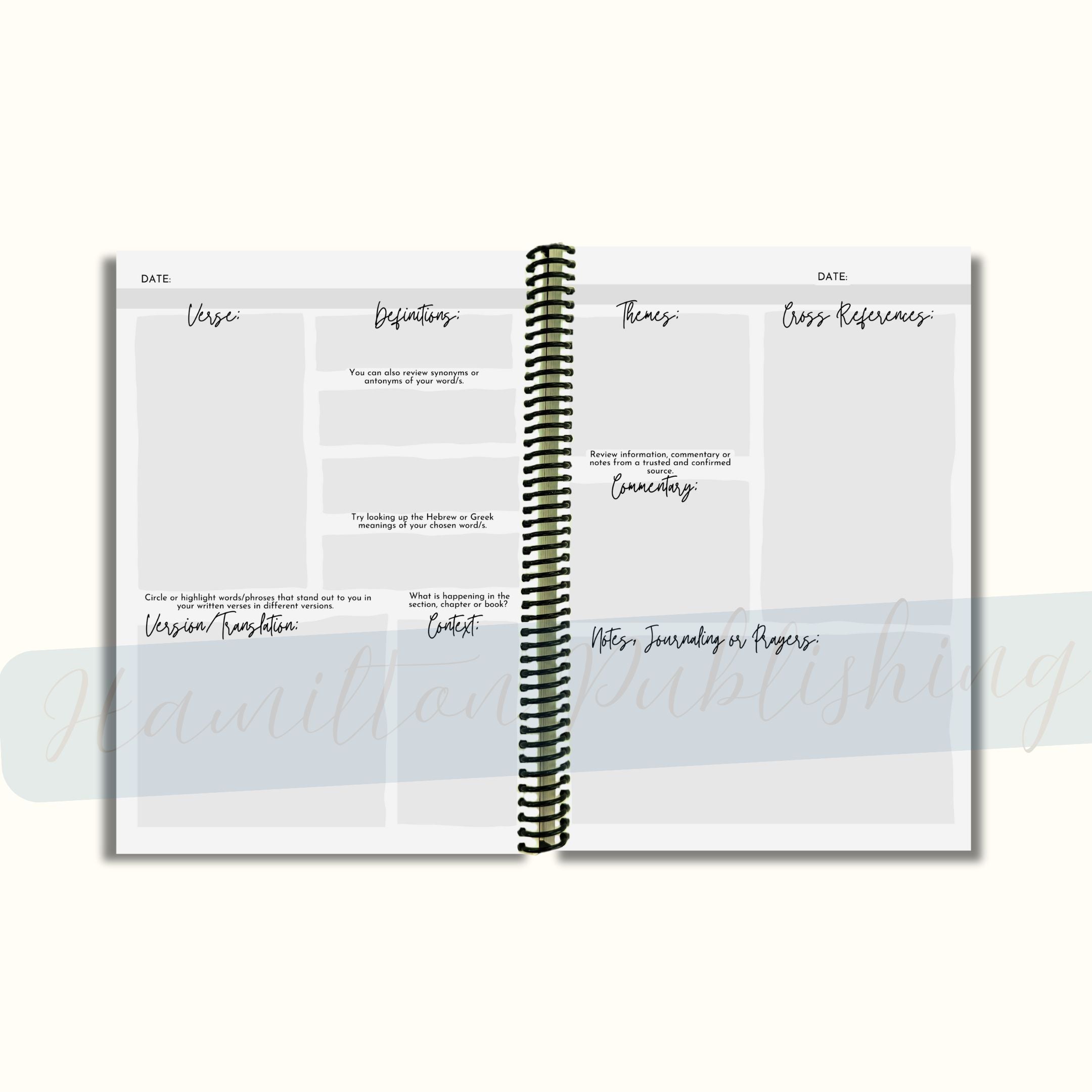 Verse Mapping Bible Study Journal (Constellation Edition, Spiral-Bound)