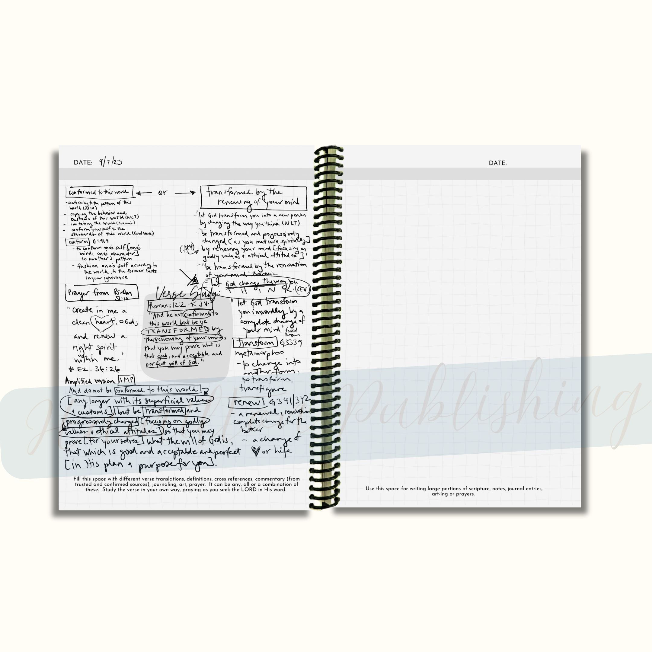 Verse Mapping Bible Study Journal (Constellation Edition, Spiral-Bound)