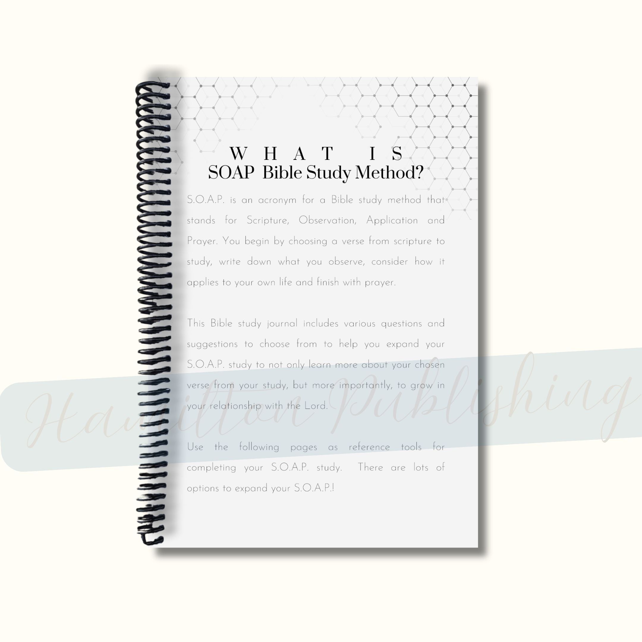 SOAP Bible Study Journal (Ocean Waves Edition, Spiral-Bound)