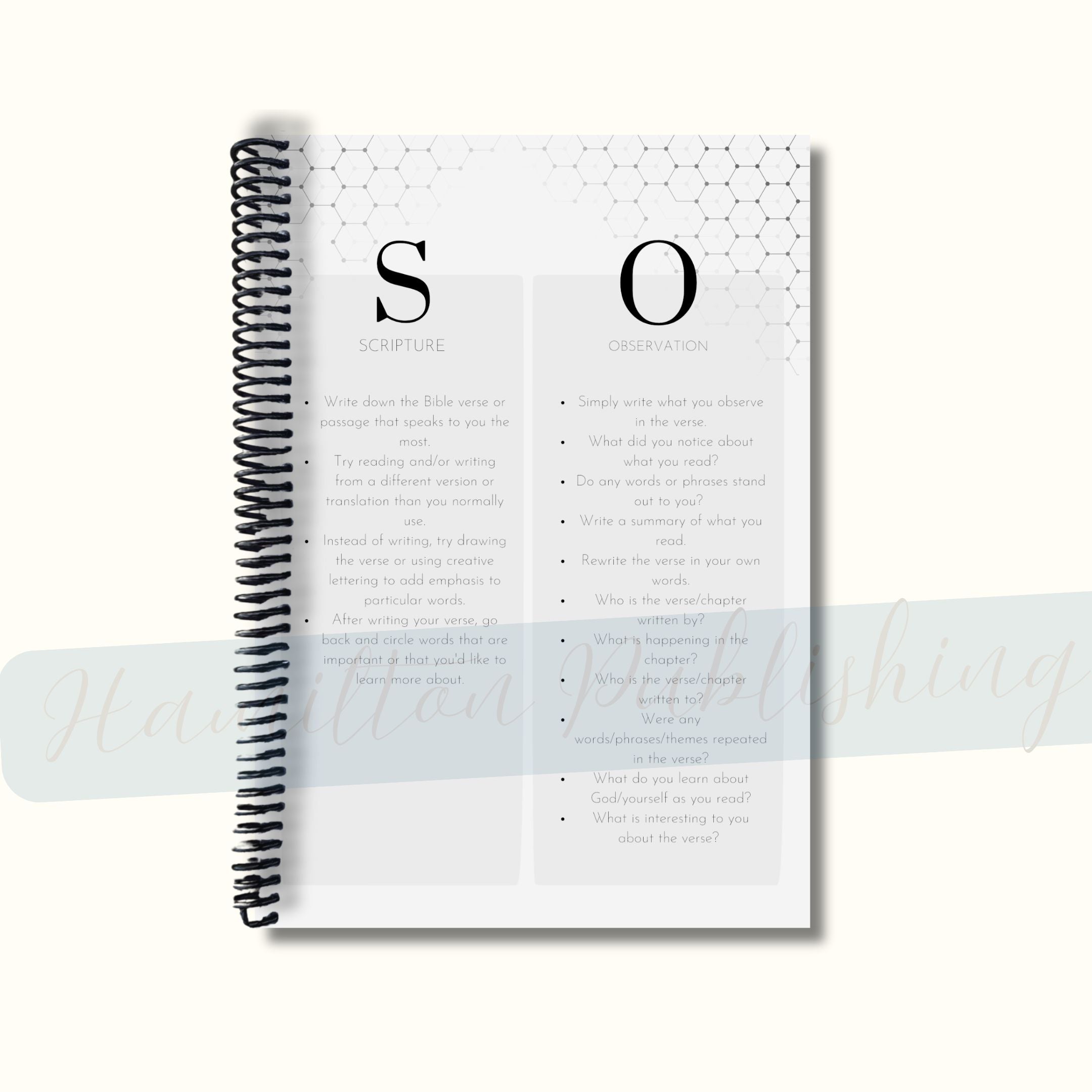 SOAP Bible Study Journal (Ocean Waves Edition, Spiral-Bound)