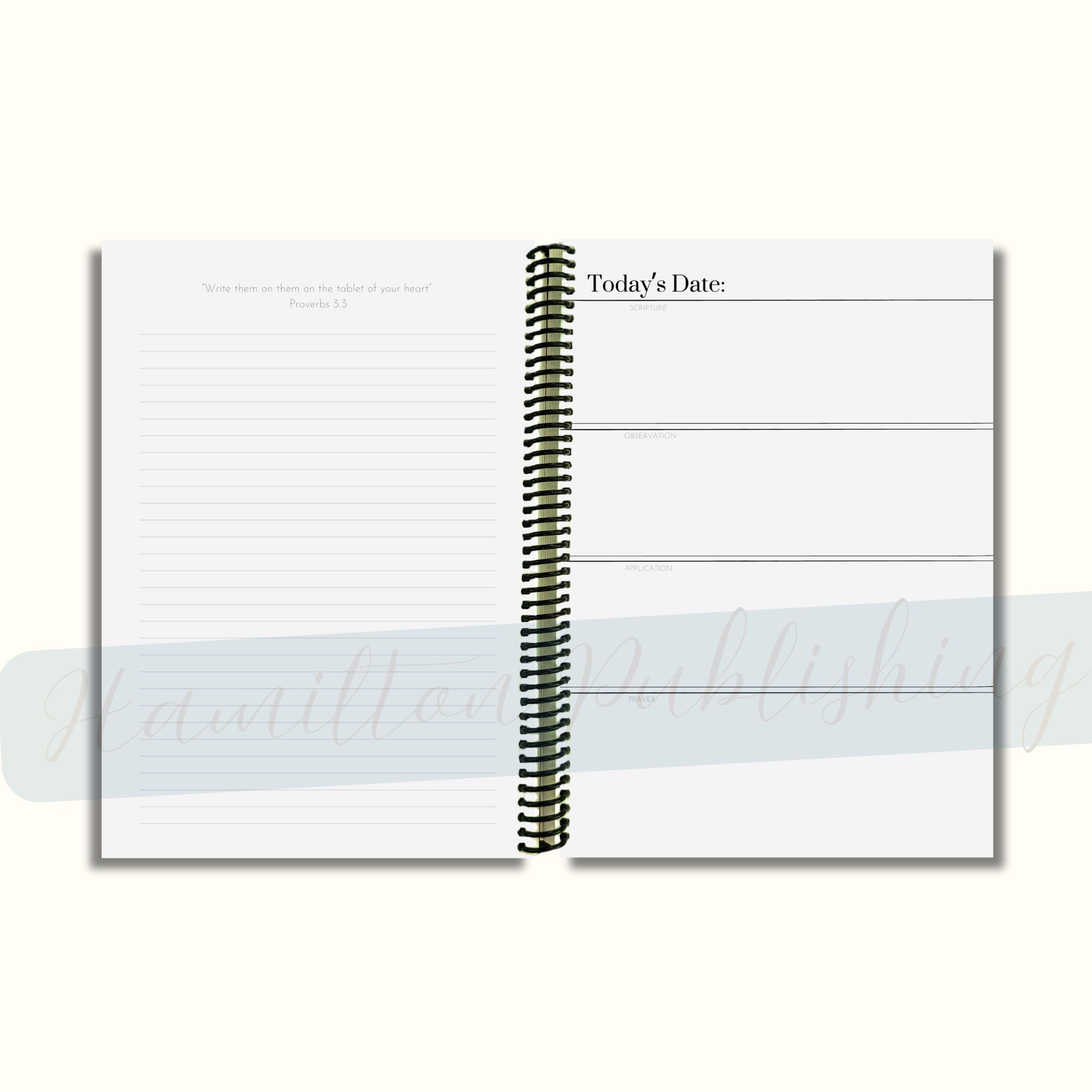 SOAP Bible Study Journal (Ocean Waves Edition, Spiral-Bound)