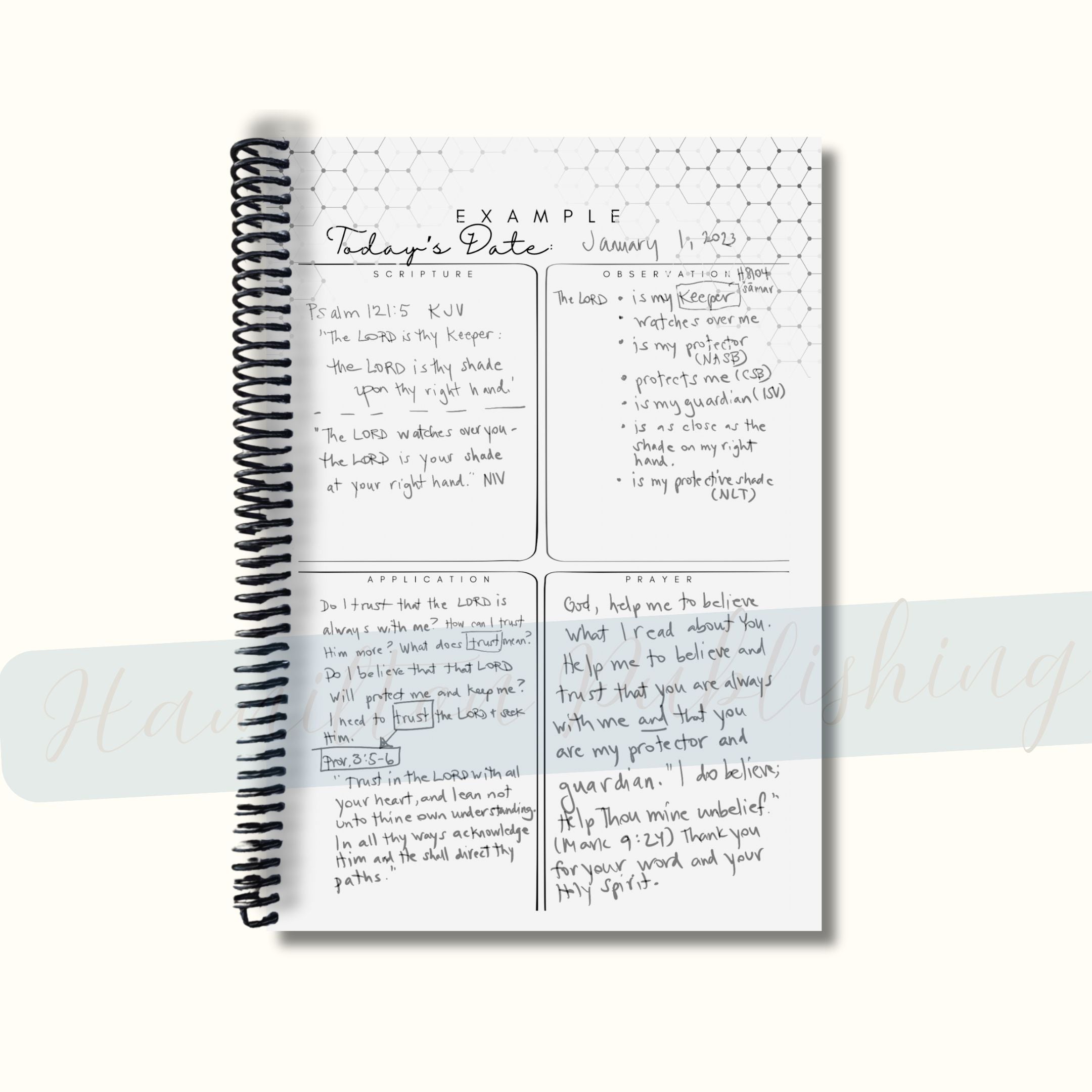 SOAP Bible Study Journal (Ocean Waves Edition, Spiral-Bound)