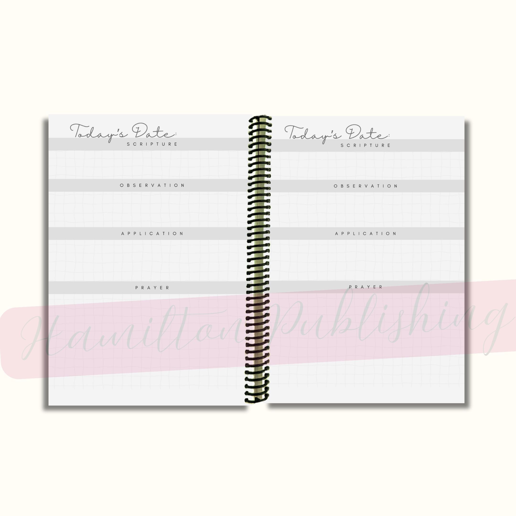 SOAP Bible Study Journal (Rose Garden Edition, Spiral-Bound)