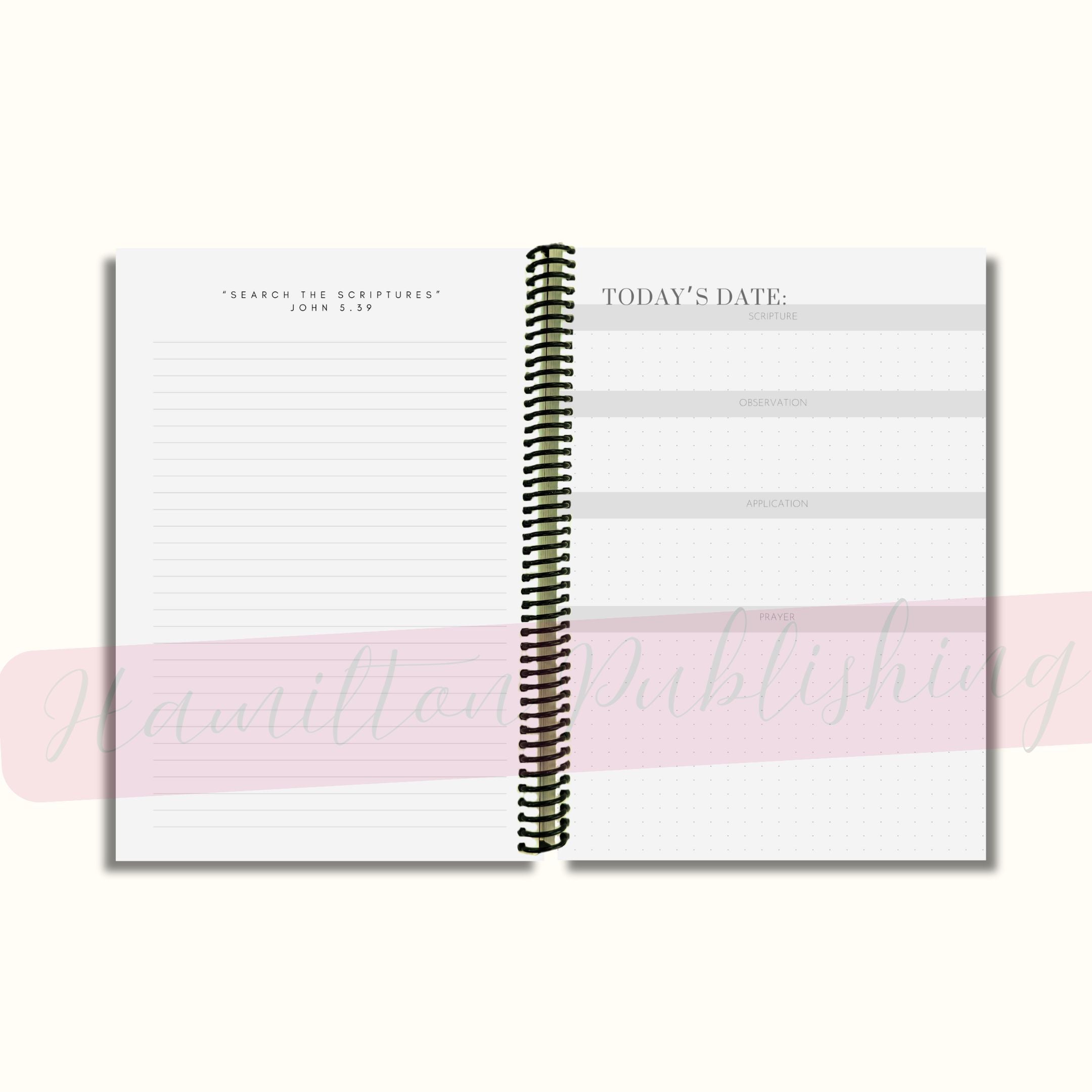 SOAP Bible Study Journal (Rose Garden Edition, Spiral-Bound)
