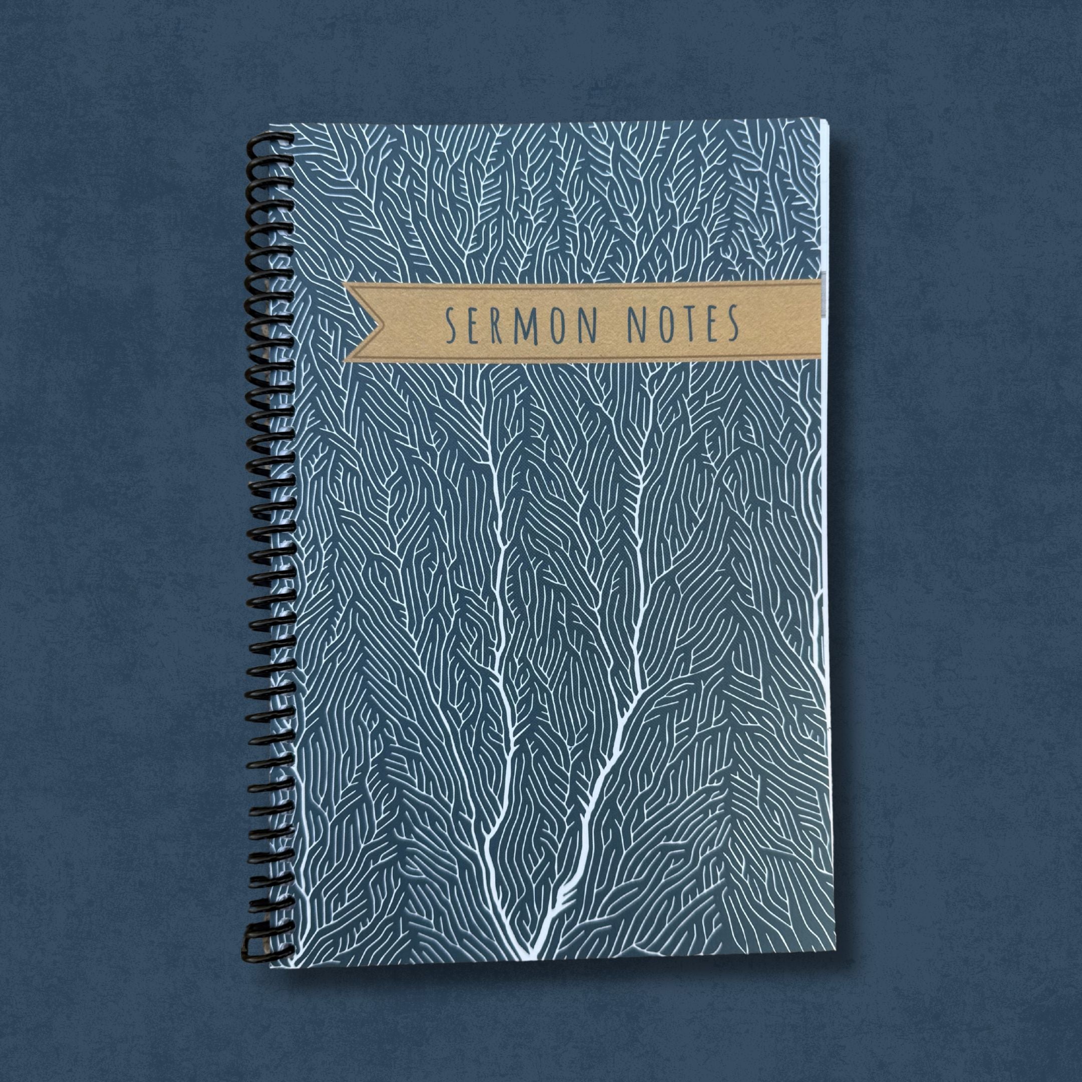 52-Week Sermon Notes Journal (Tranquil Tree Edition, Spiral-Bound)