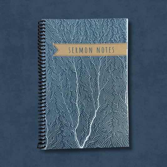 52-Week Sermon Notes Journal (Tranquil Tree Edition, Spiral-Bound)