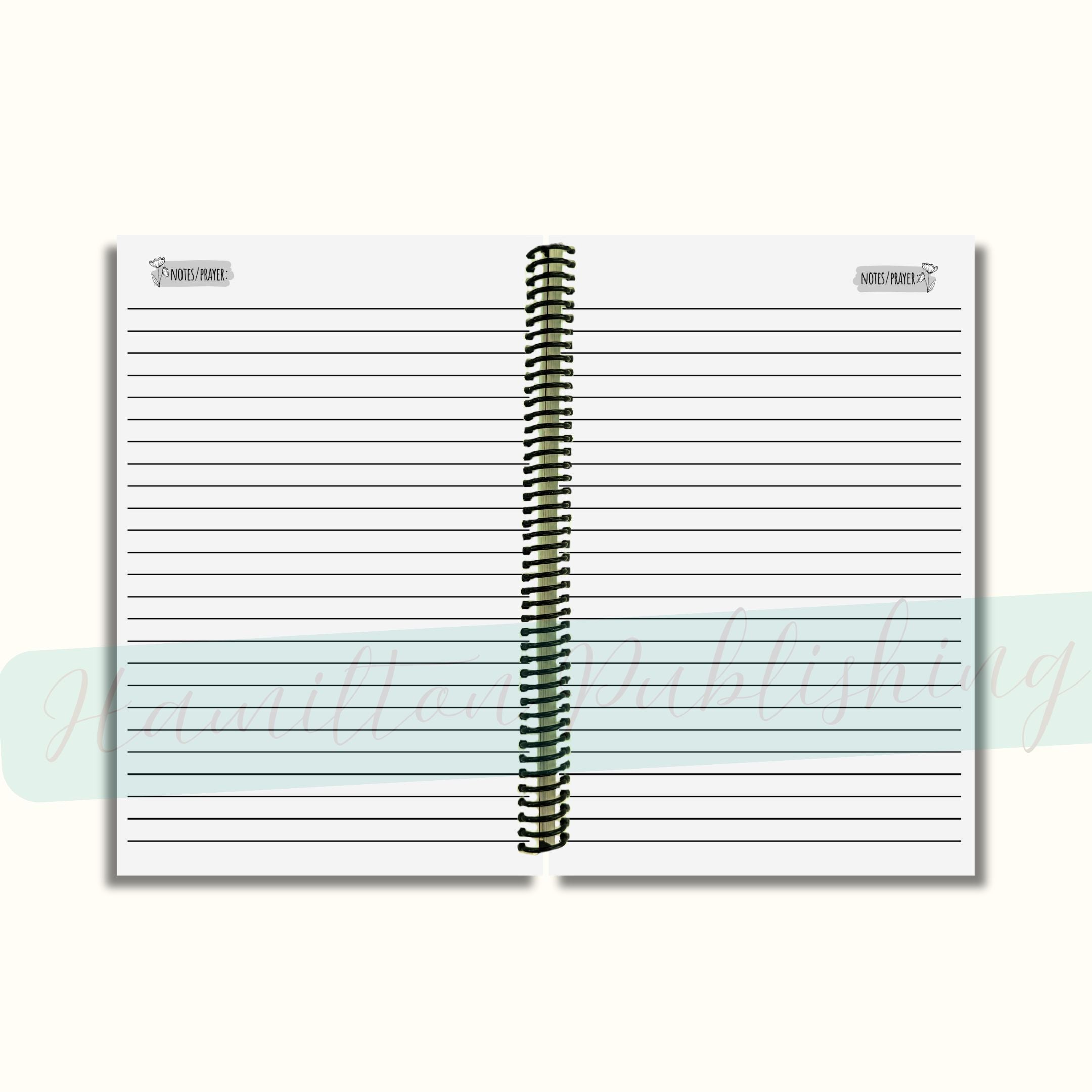 52-Week Sermon Notes Journal (Blooming Faith Edition, Spiral-Bound)