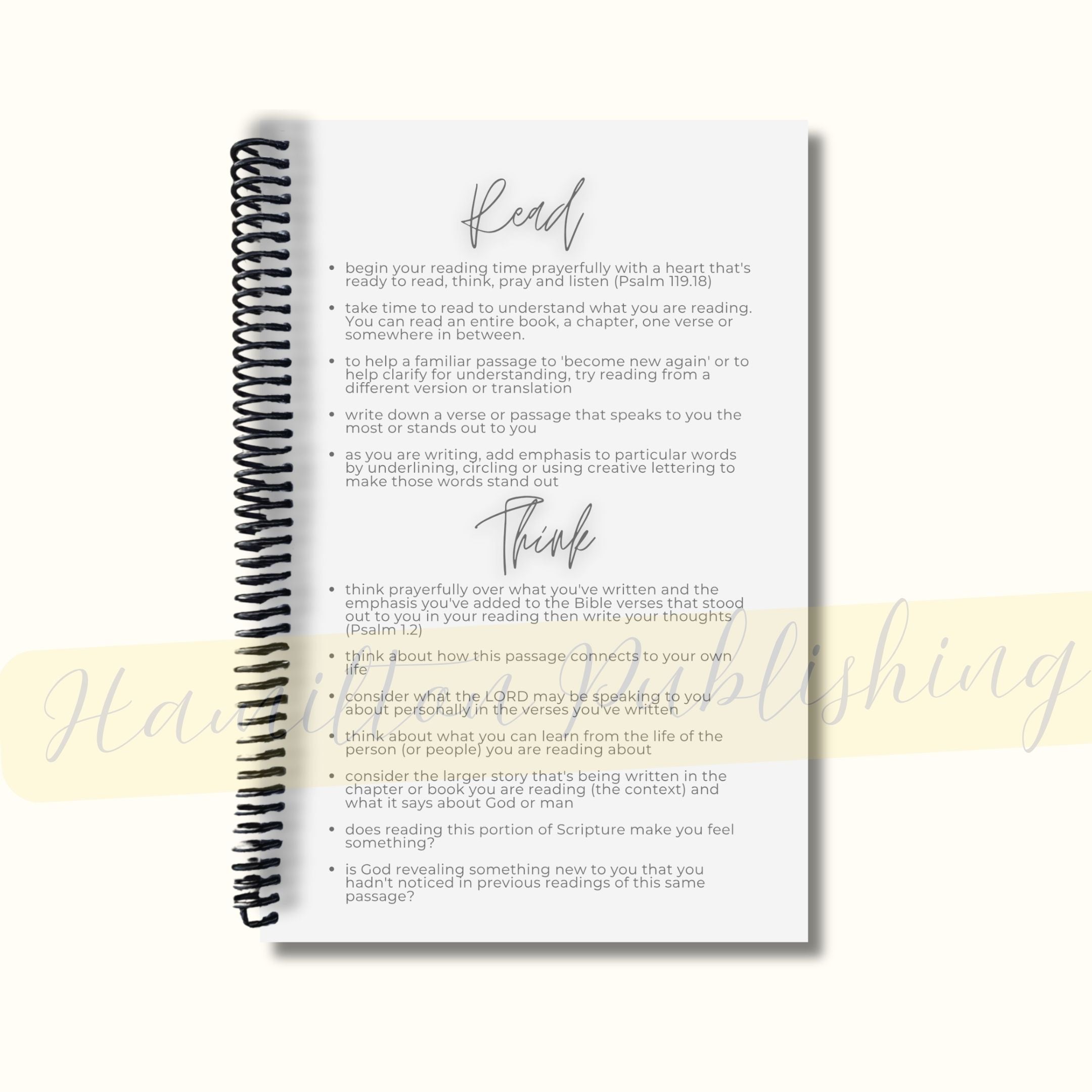 Read, Think, Pray, Listen - 90-Day Devotional Journal (Spiral-Bound)