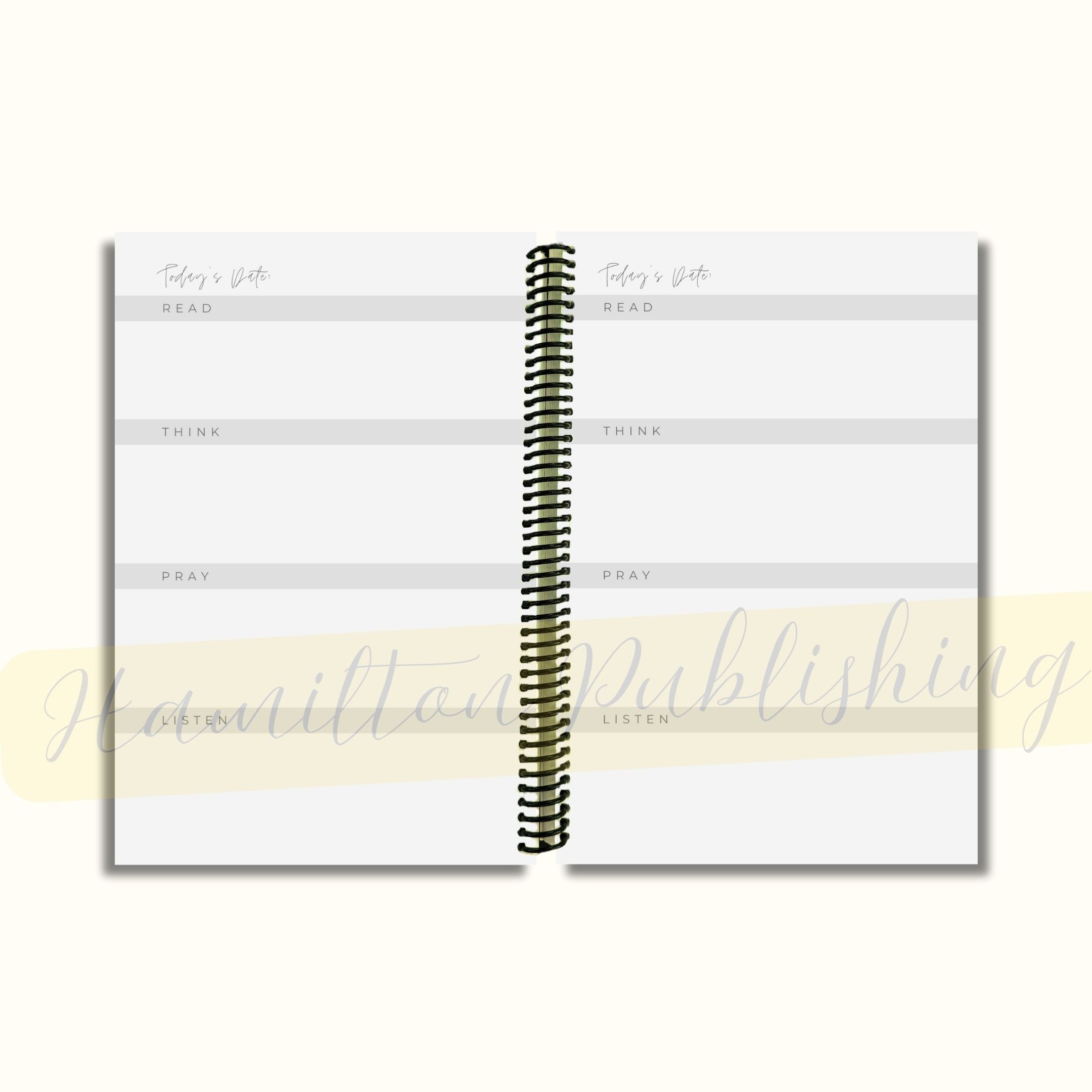 Read, Think, Pray, Listen - 90-Day Devotional Journal (Spiral-Bound)
