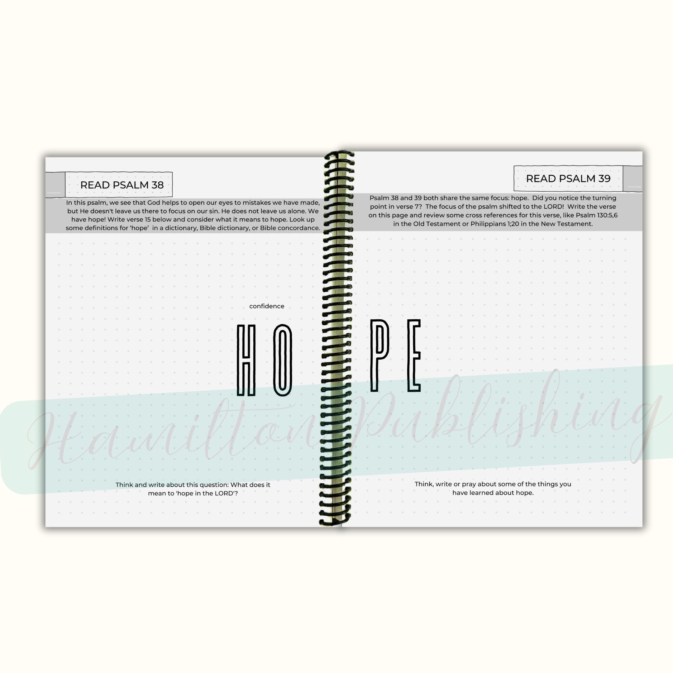 Psalms Bible Study Journal (Spiral-Bound)
