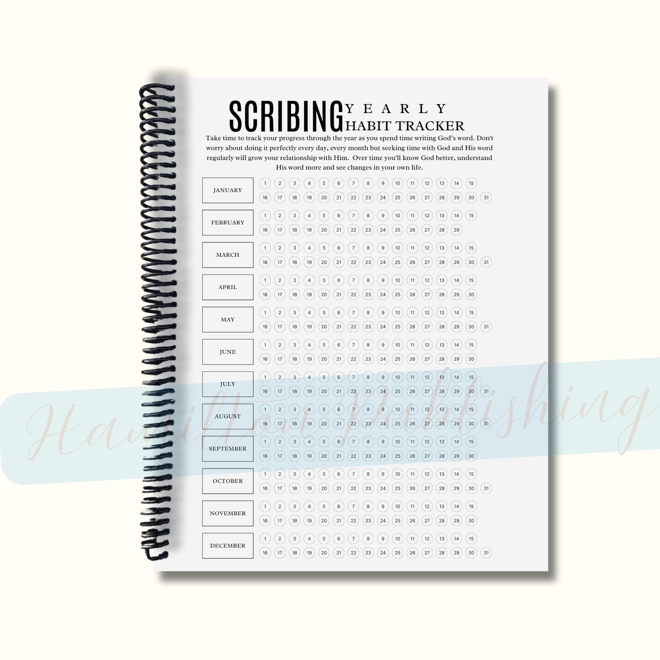 Bible Scribing Journal (Dot Grid, Spiral-Bound)
