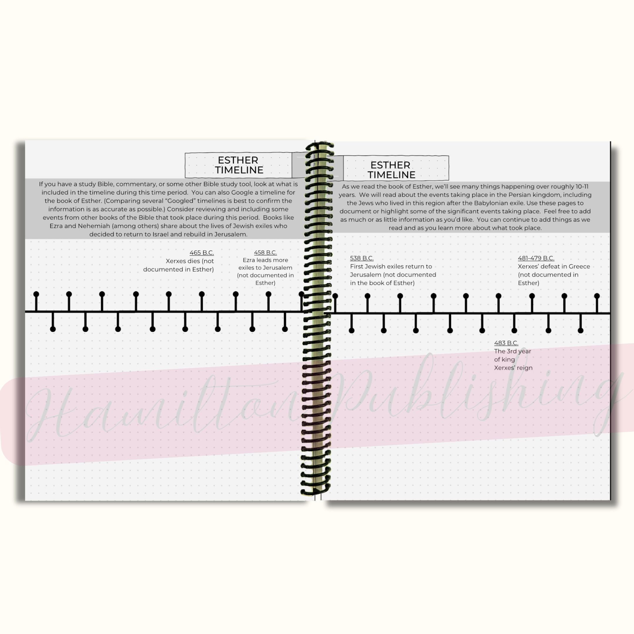 Esther Bible Study Journal (Spiral-Bound)